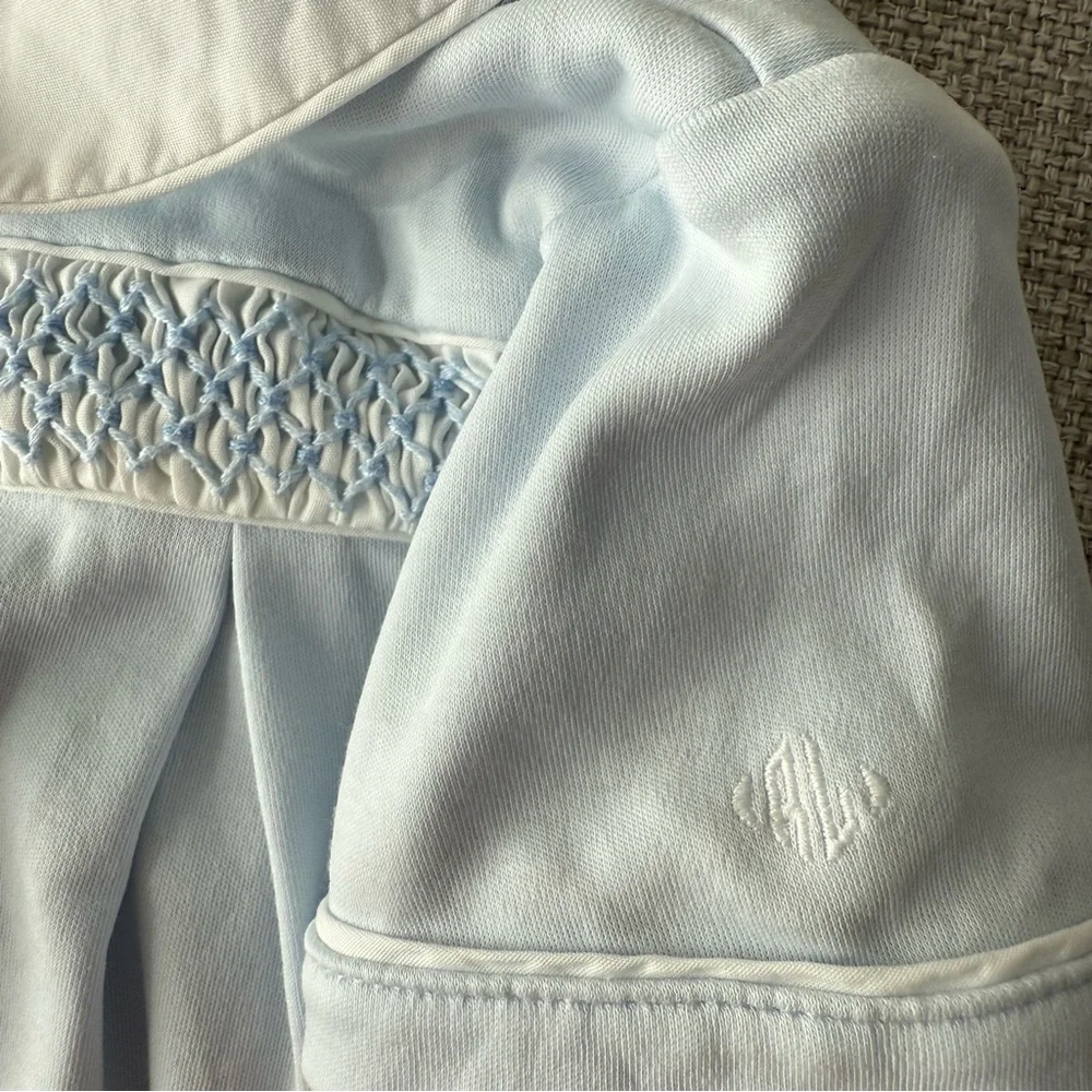 Ralph Lauren Baby Hand Smocked Interlock Shortall